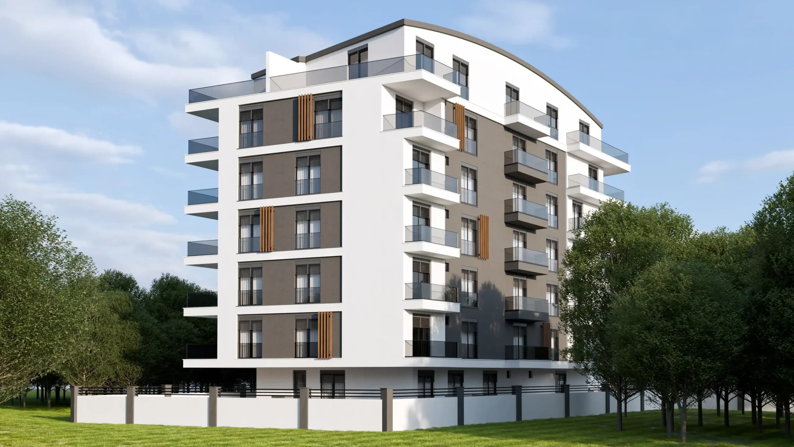 Modern apartments for sale in a residential complex in Antalya, Muratpaşa
