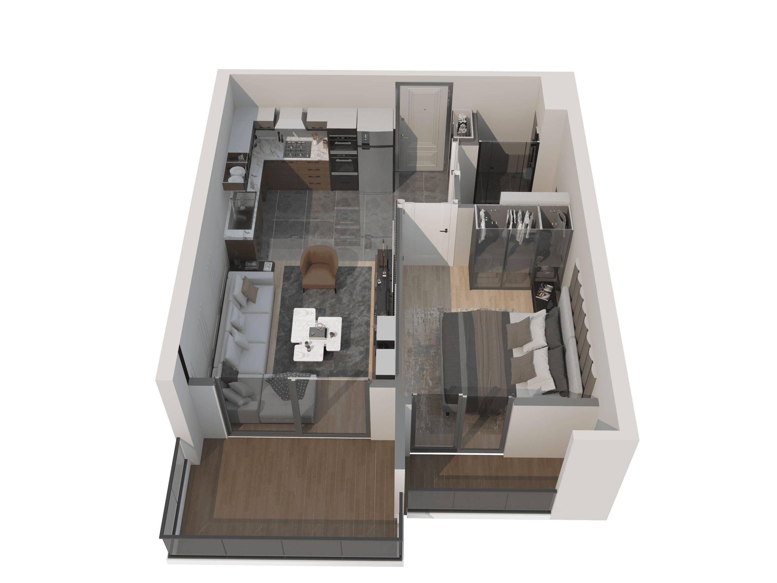 Apartments in a complex with amenities close to the sea in Mersin, Mezitli gallery 1