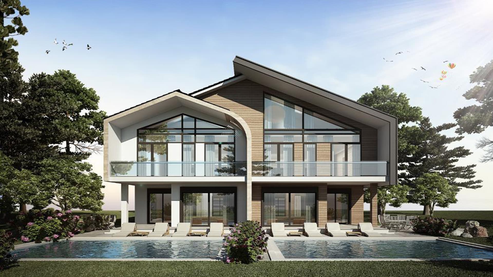 Luxury villas suitable for citizenship in Antalya, Döşemealtı