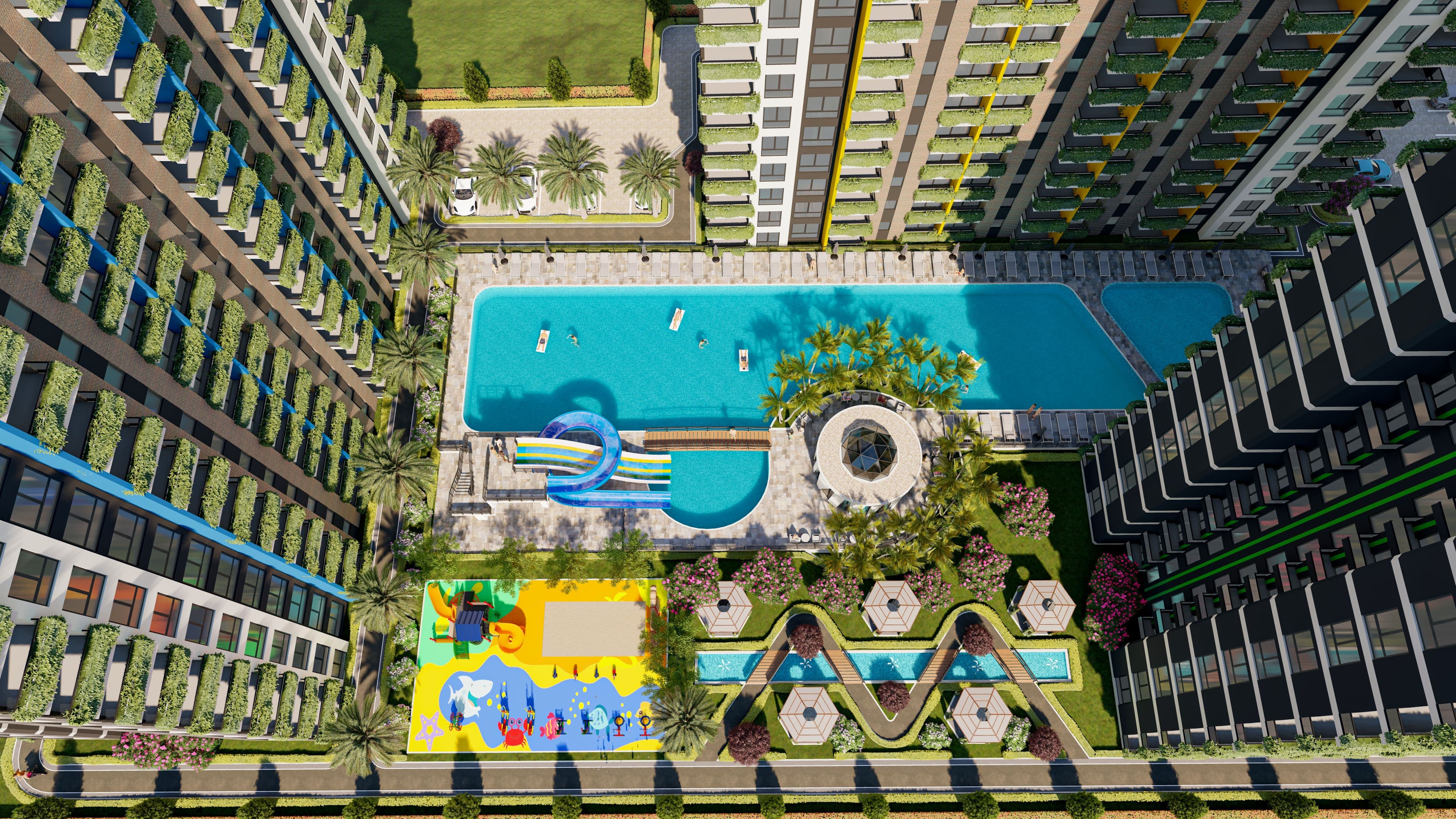 Apartments for sale with resort comfort on the Mersin, Erdemli