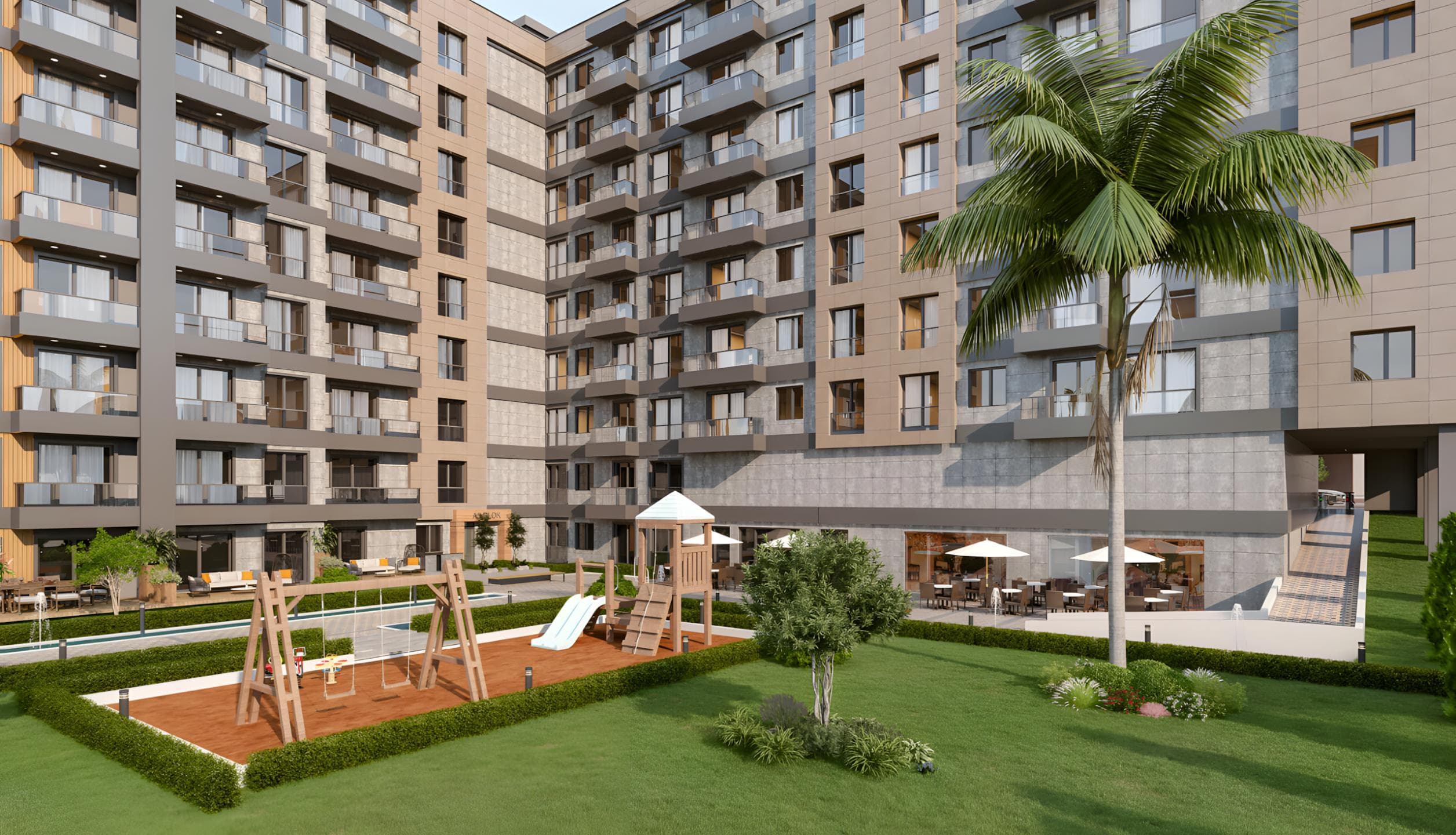 New apartments with swimming pool and indoor parking in İstanbul, Küçükçekmece gallery 0