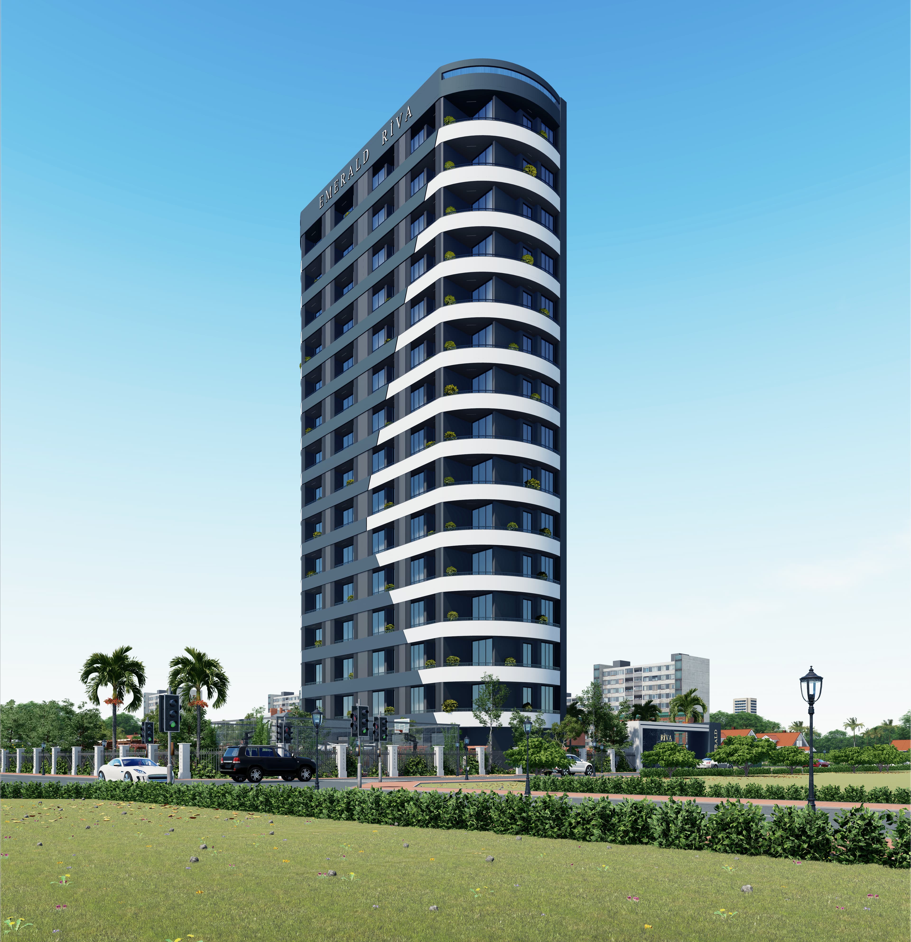 Apartments in a hotel concept project close to the sea in Mersin, Mezitli