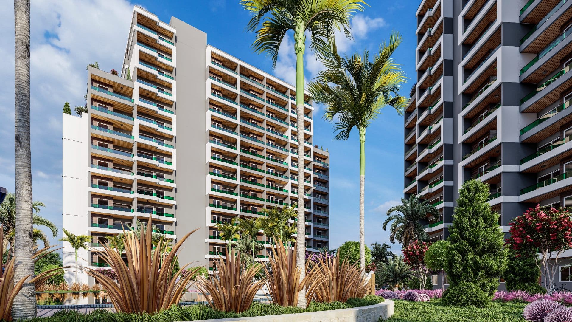 Flats in a complex suitable for investment in Mersin, Mezitli gallery 1