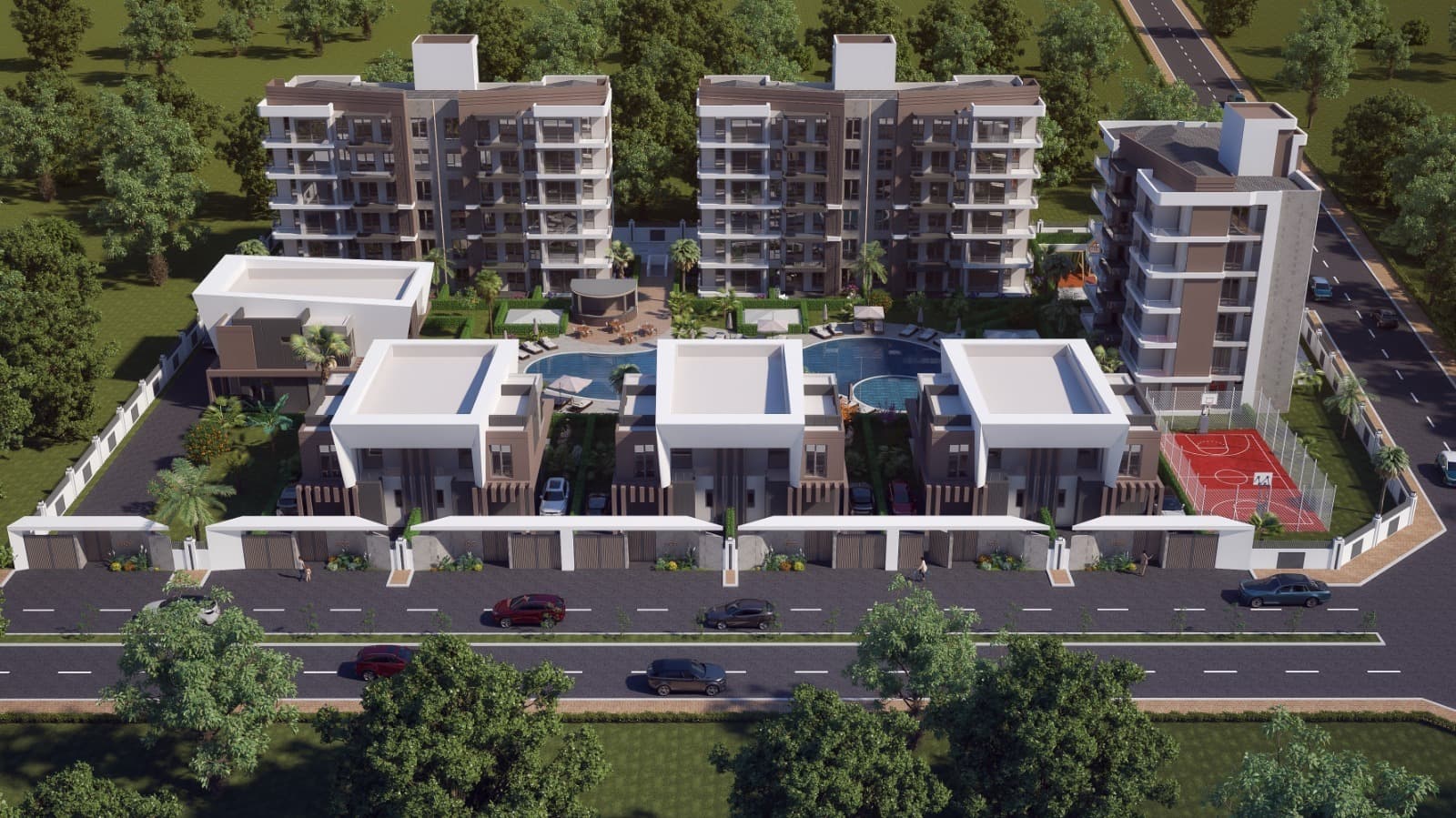 Apartments for sale with all social amenities in Antalya, Altıntaş