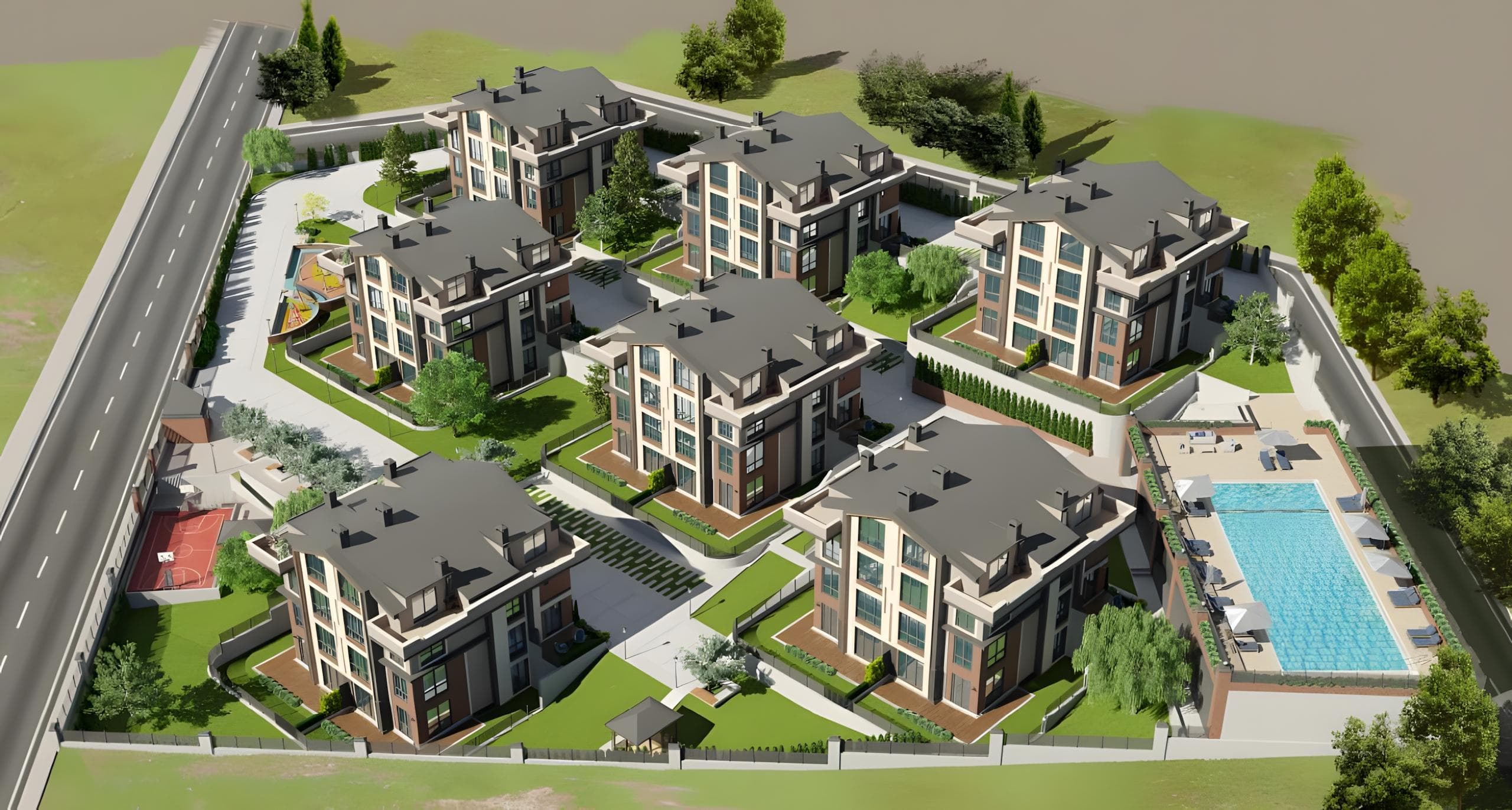 Apartments with nature views in İstanbul, Şişli gallery 0