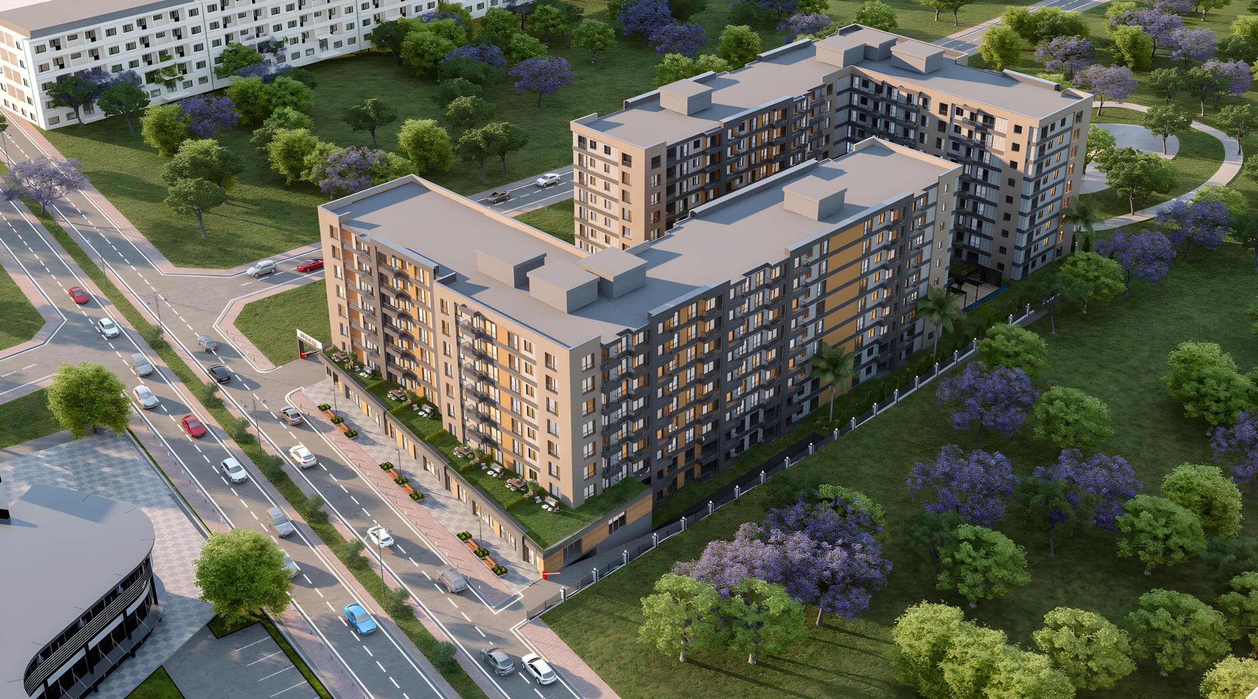 New apartments with swimming pool and indoor parking in İstanbul, Küçükçekmece