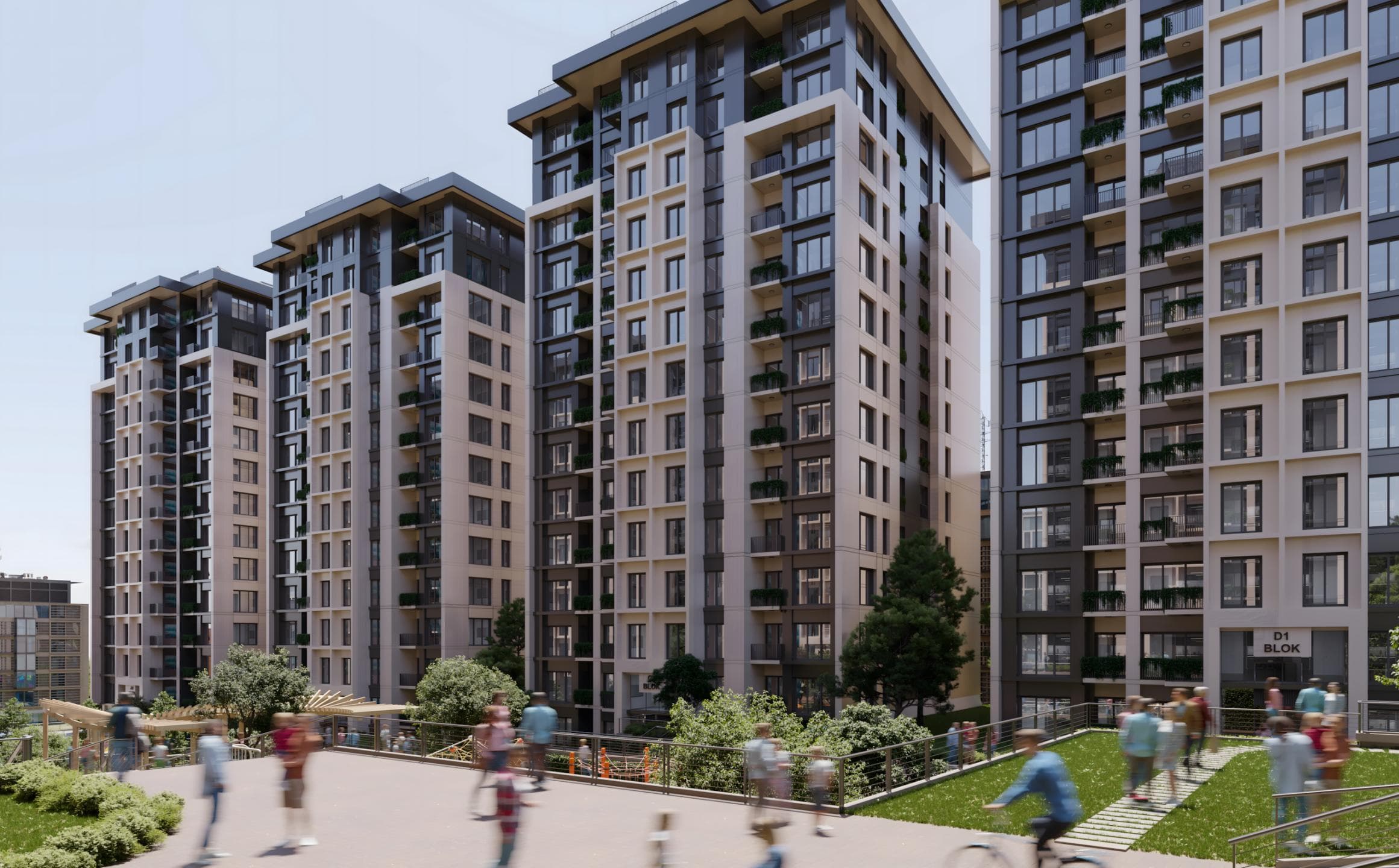 Refined living space with pool and underground parking in İstanbul, Bağcılar