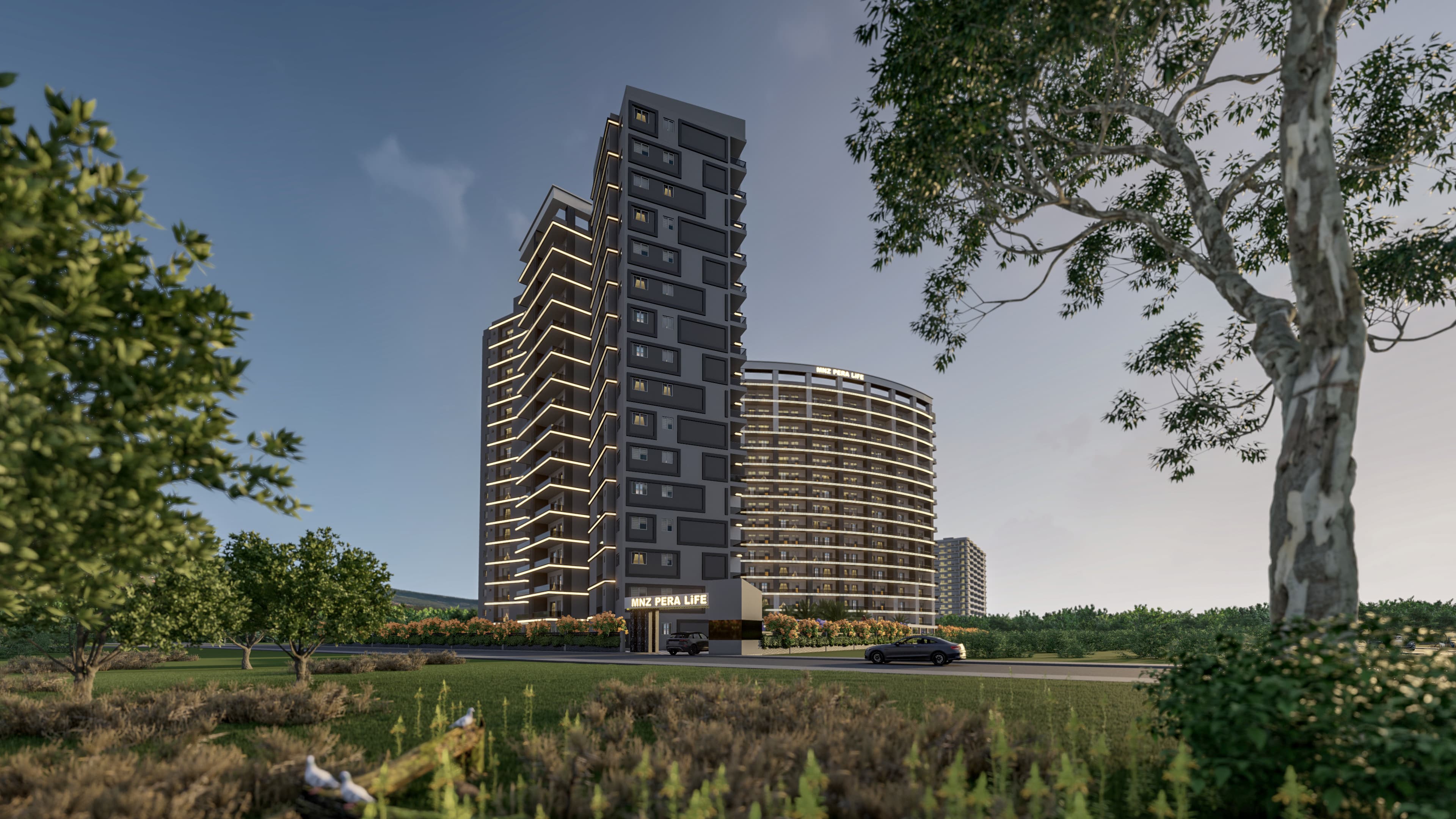 Stylish apartments in a new site in Mersin, Erdemli